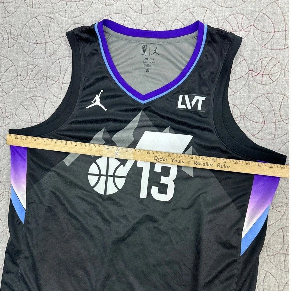 Jordan Utah Jazz Jersey Black Walter Clayton Jr 13 Statement / Mens XXL